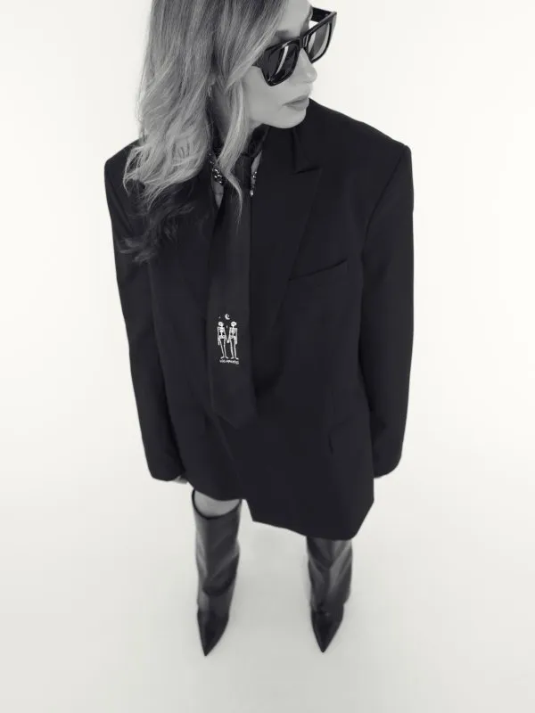 CORBATA "AMANTES" NEGRO