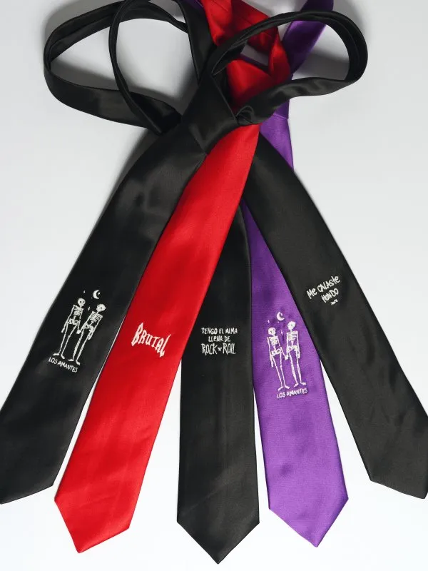 CORBATA "AMANTES" NEGRO