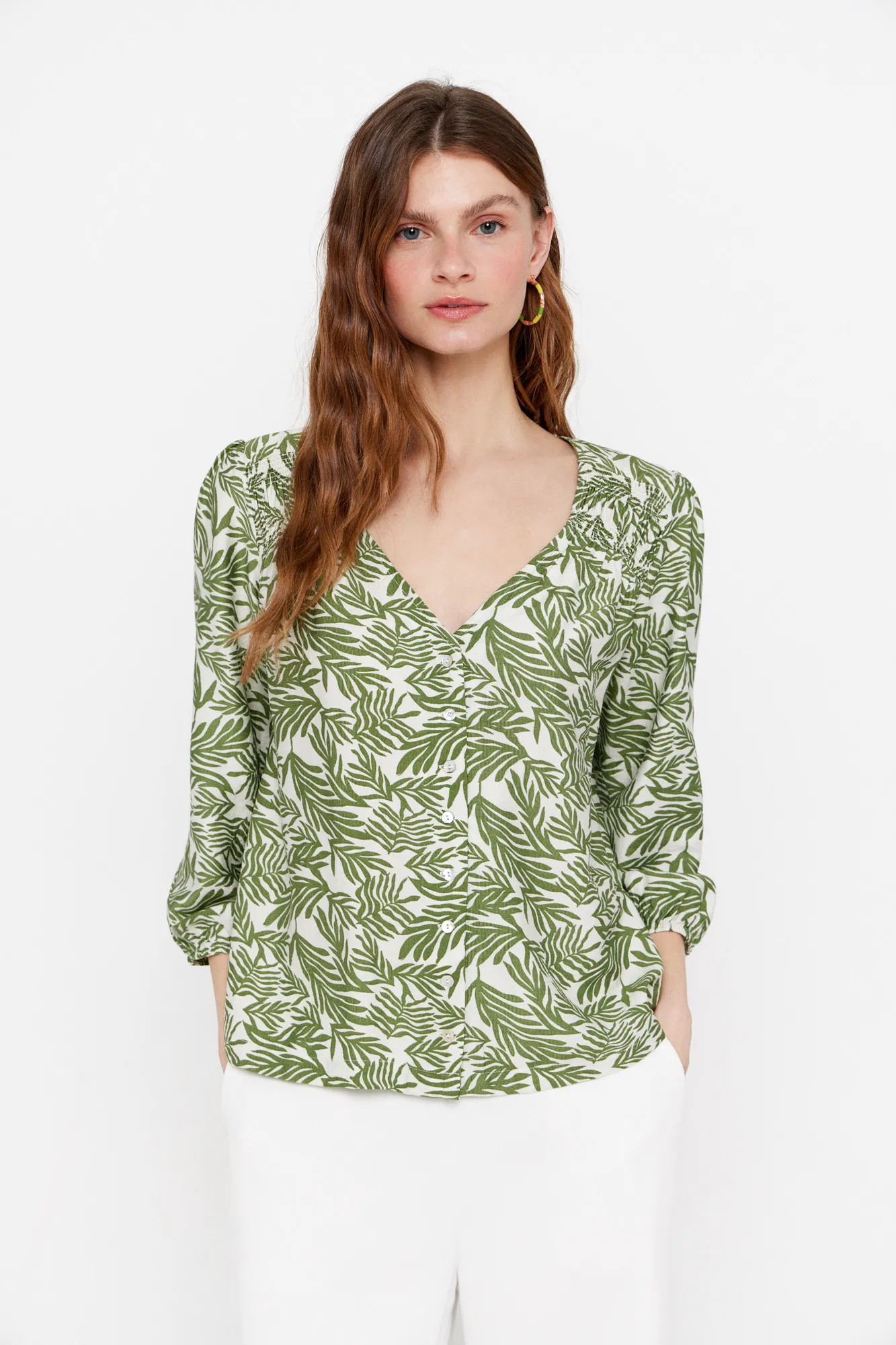 Cortefiel Blusa escote pico