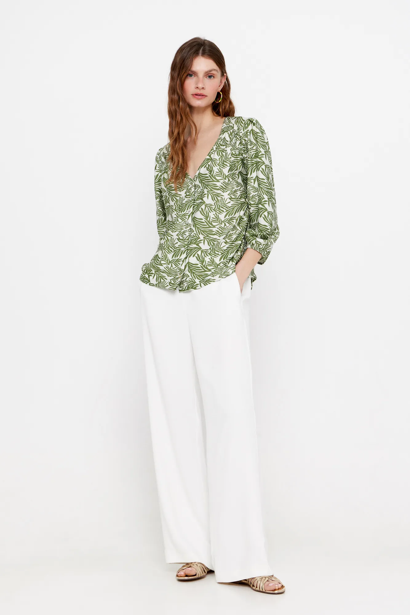 Cortefiel Blusa escote pico