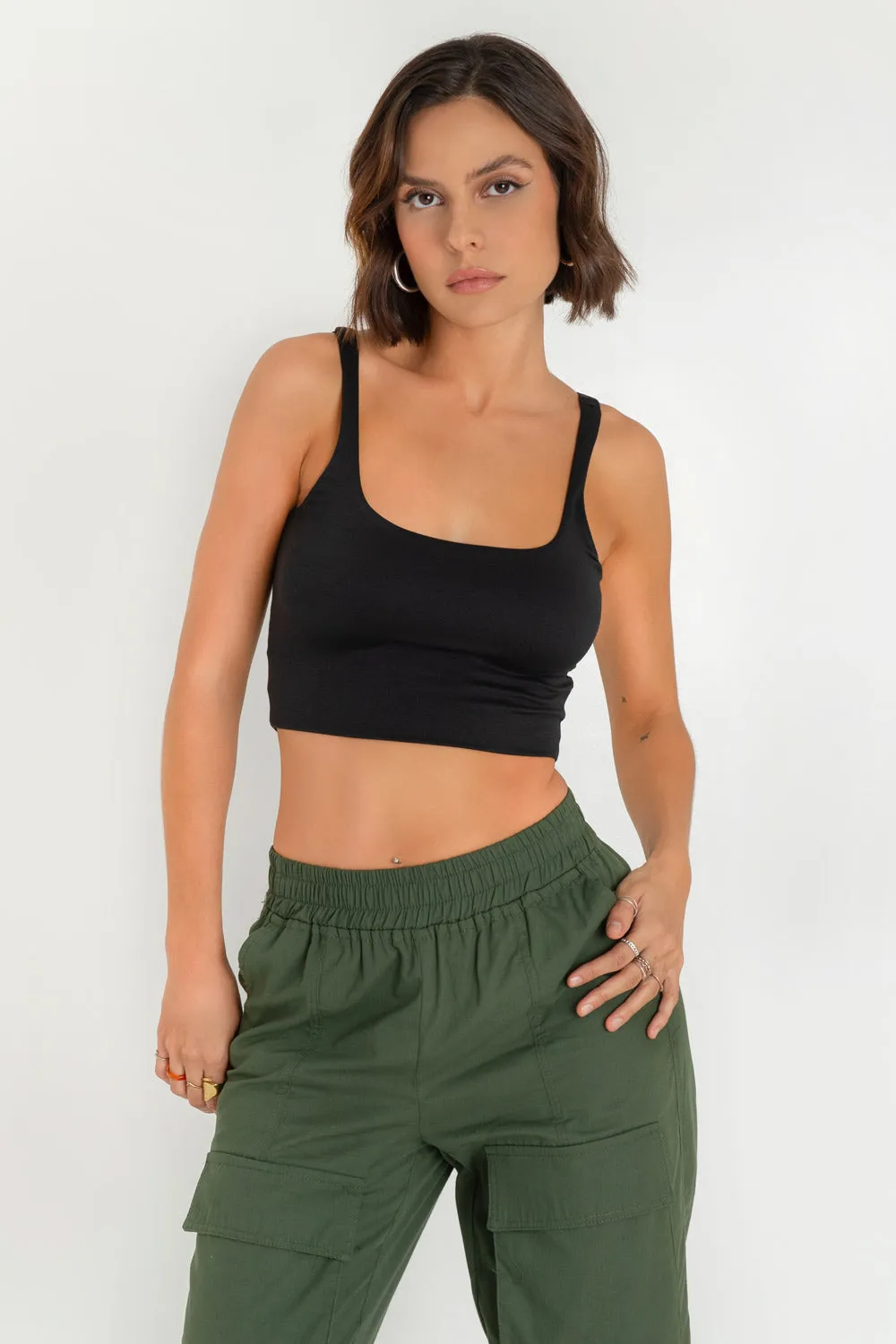 Crop top tirantes