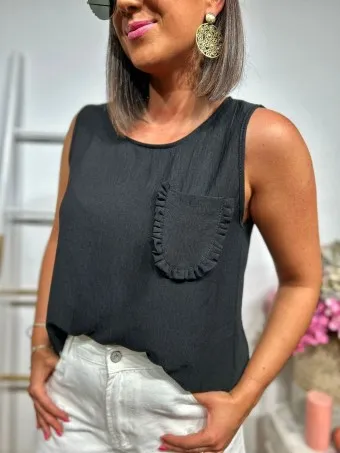 Cuerpo Básico Bolsillo HILMERATY Negro