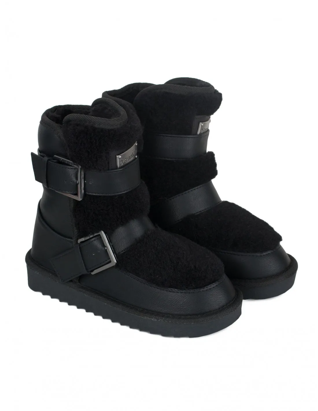 D. FRANKLIN Botas Australianas Hebillas Negras