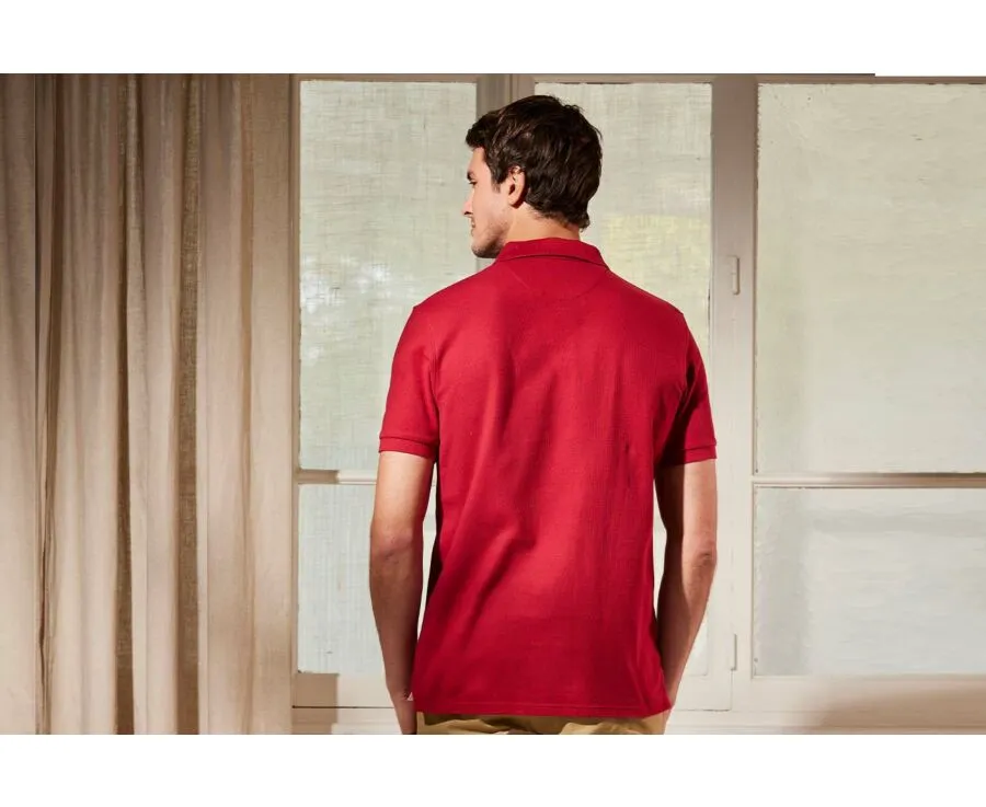 DARK RED MEN'S POLO SHIRT  ANDY II