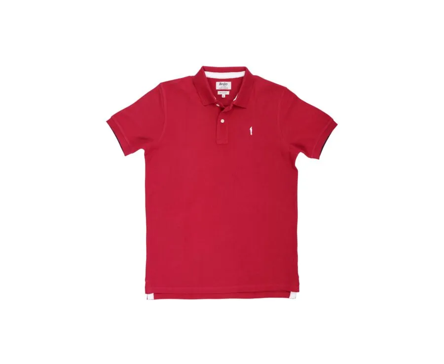 DARK RED MEN'S POLO SHIRT  ANDY II