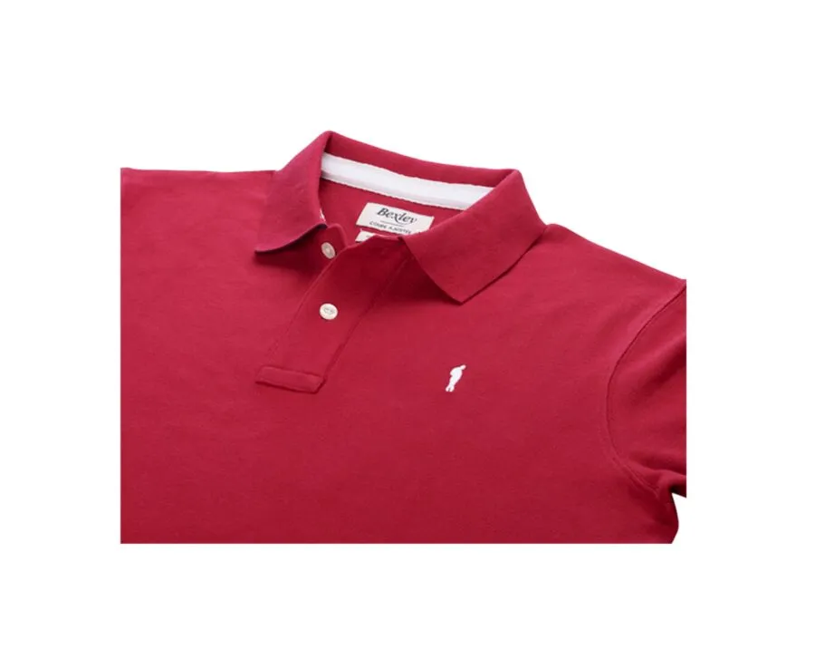 DARK RED MEN'S POLO SHIRT  ANDY II