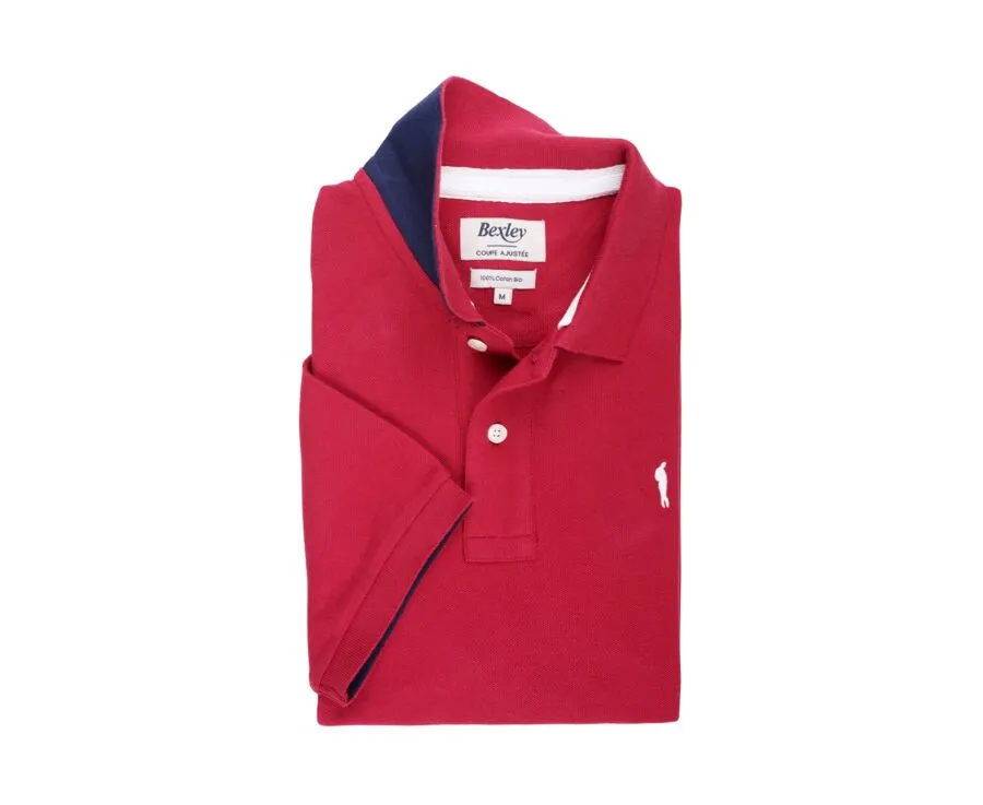 DARK RED MEN'S POLO SHIRT  ANDY II
