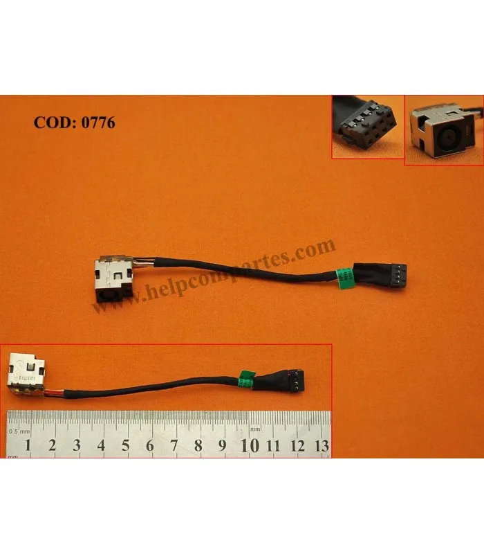 DC JACK POWER HP G72000/G62000/HP 2000+CABLE 7PIN 90W 661680302 ORIG.