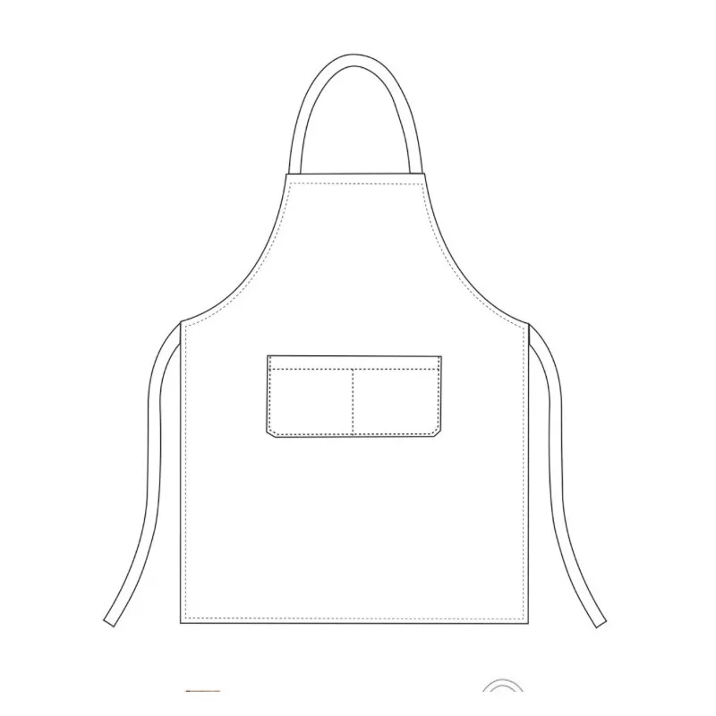 DELANTAL CON PETO ESTAMPADO SHARK  EGOCHEF