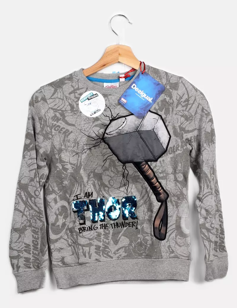 Desigual Sudadera lentejuelas