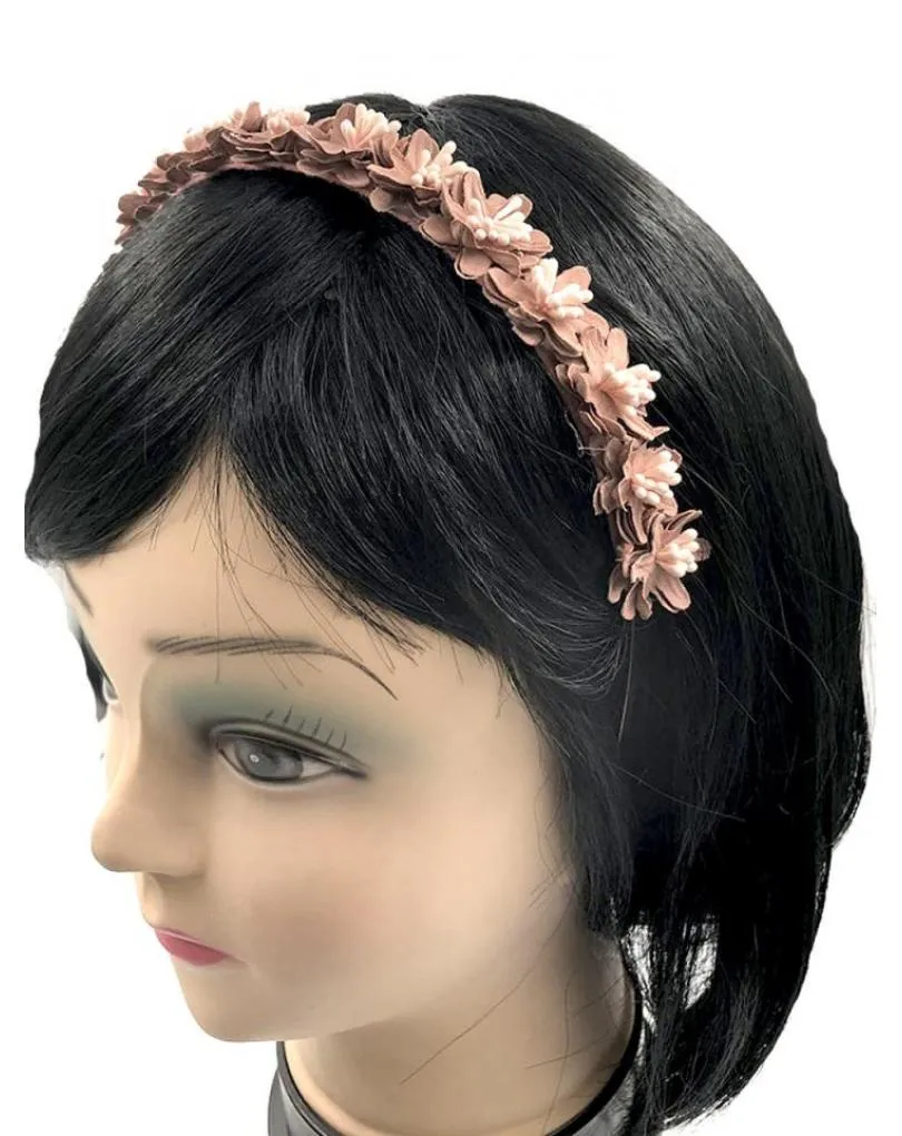 DIADEMAS ROSAS MAQUILLAJE PARA BODAS Y EVENTOS CON FLORECILLAS