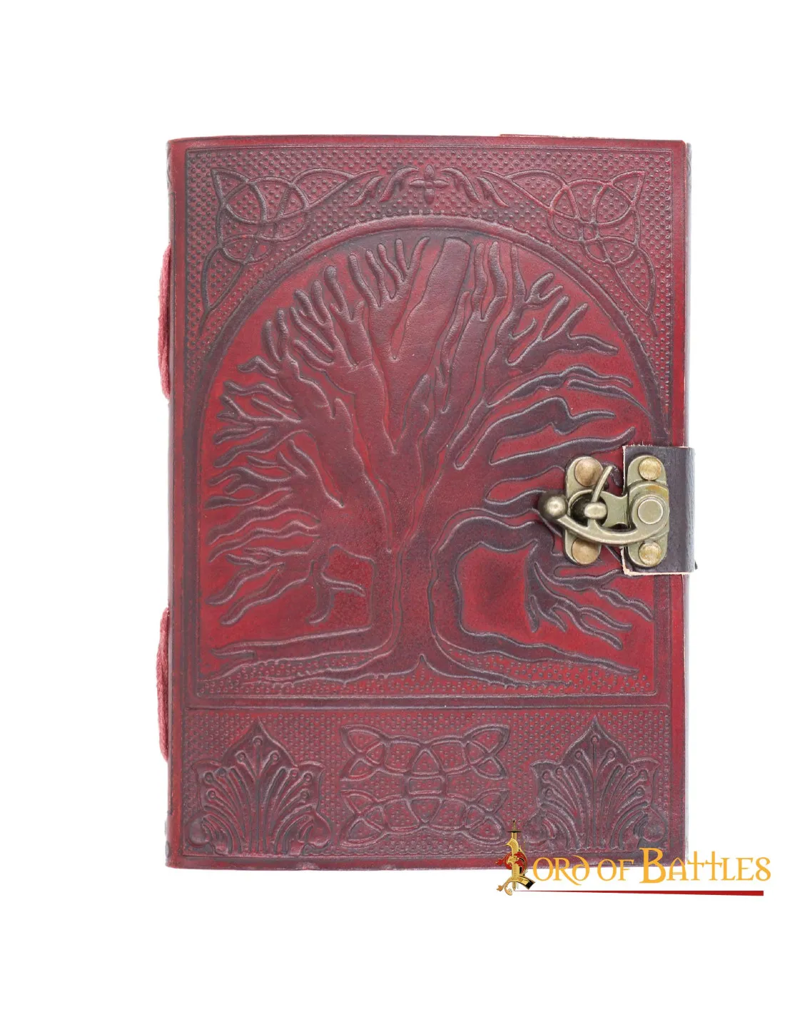 Diario medieval árbol de la vida con cierre