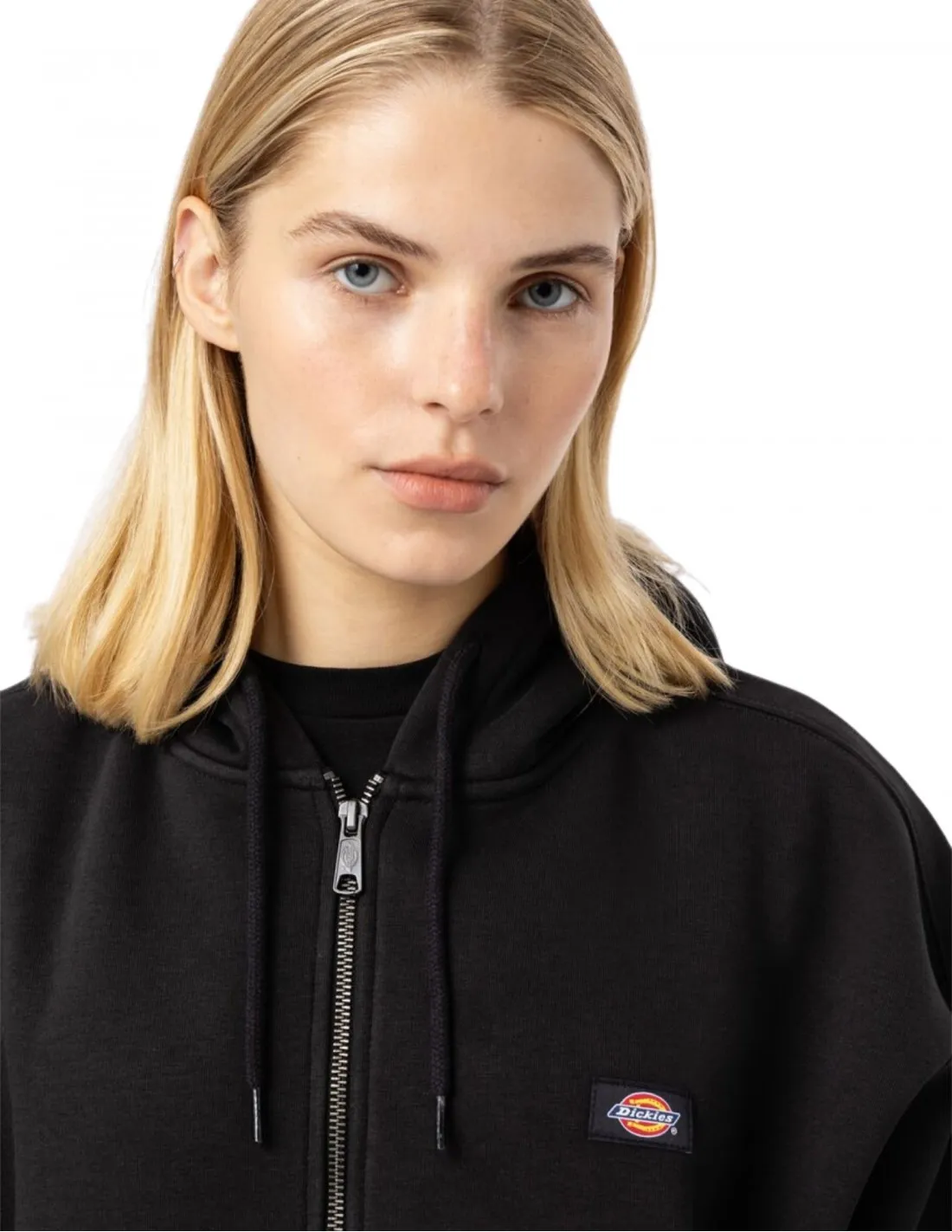 DICKIES OAKPORT  NEGRO  SUDADERA CON CREMALLERA