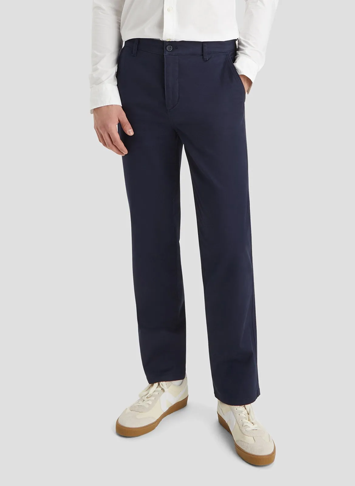DOCKERS Pantalón de algodón mezclado recto en azul