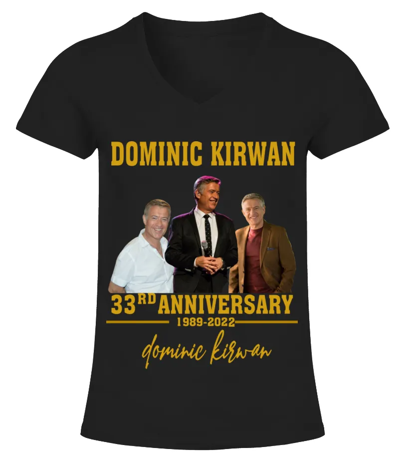 DOMINIC KIRWAN 33RD ANNIVERSARY Camiseta cuello pico Mujer