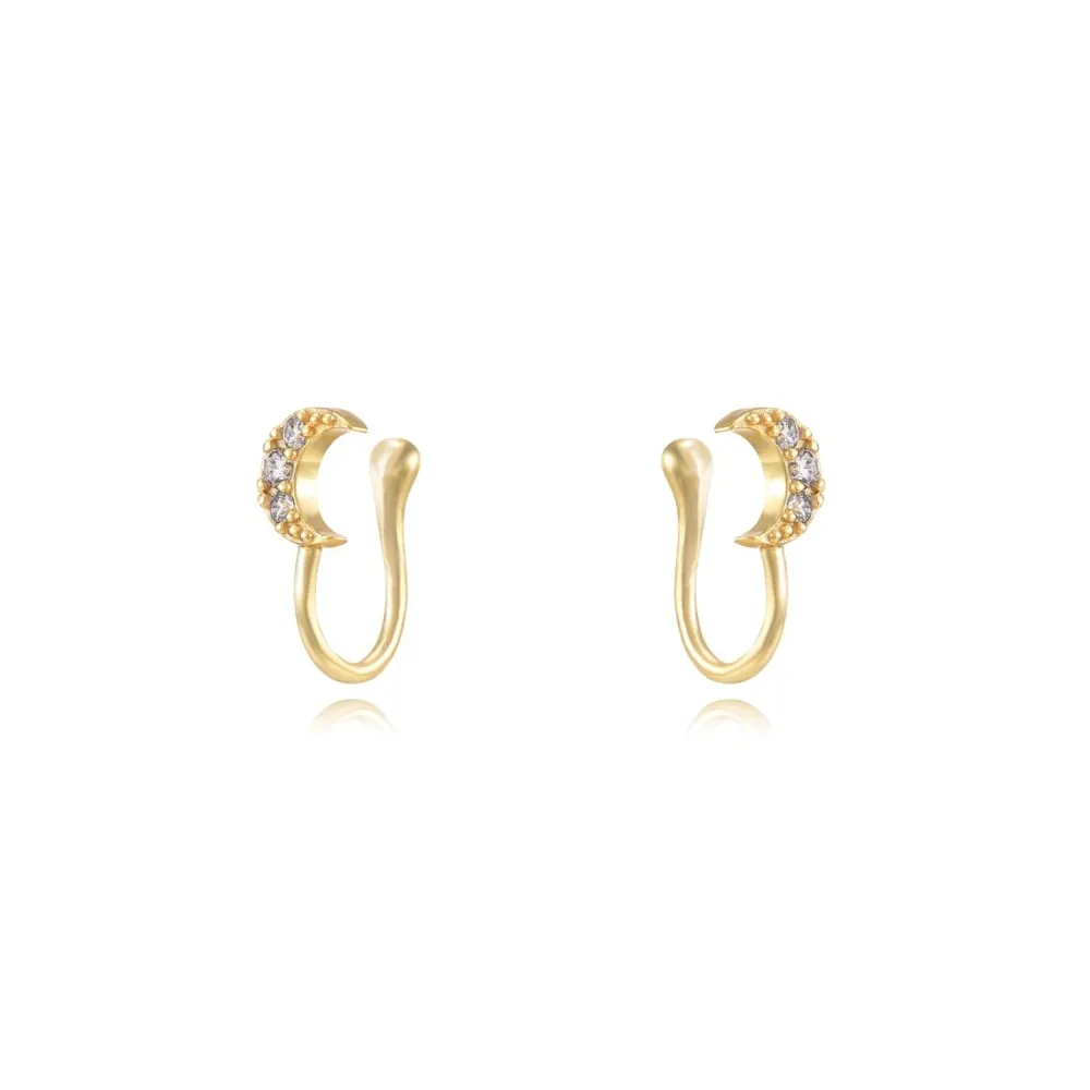 Ear Cuff Afrodita Moon Circonitas Oro