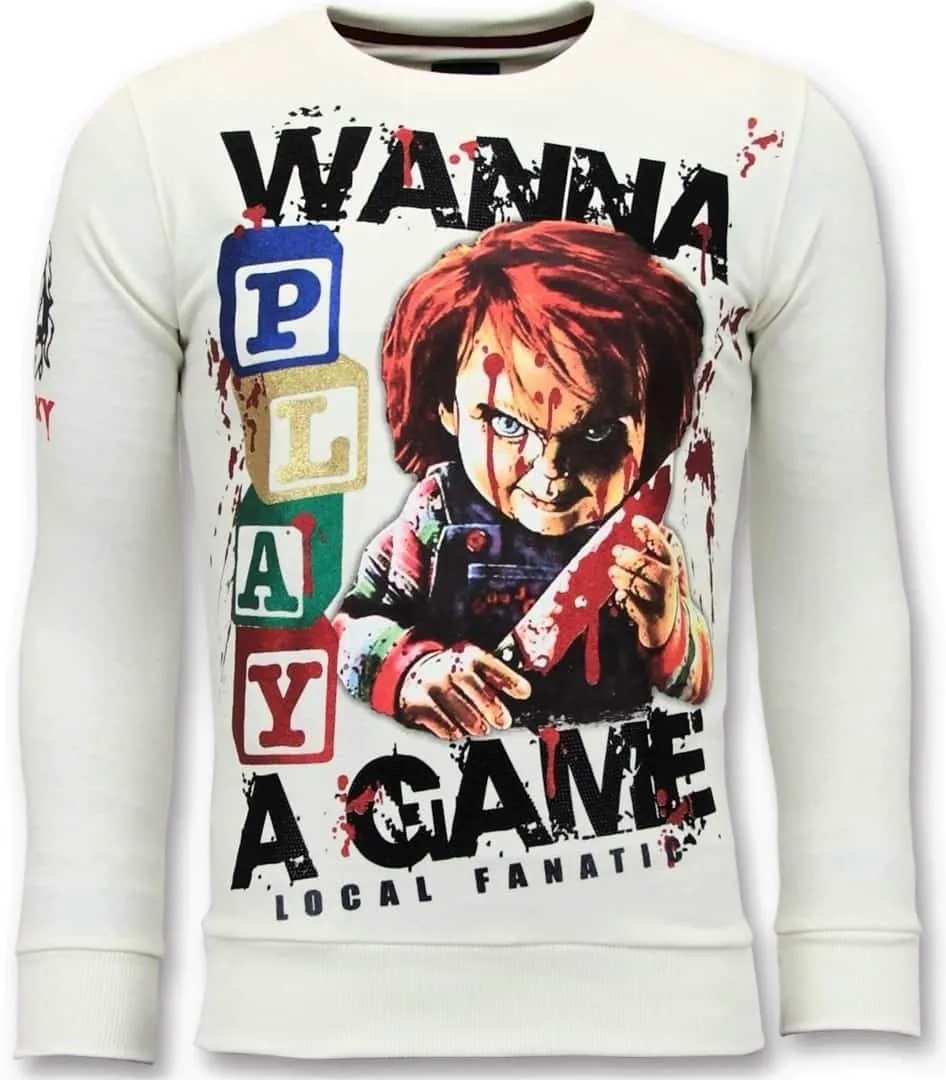 ES EXCLUSIVO DE LOS HOMBRES  CHUCKY CHILDS PLAY  BLANCO