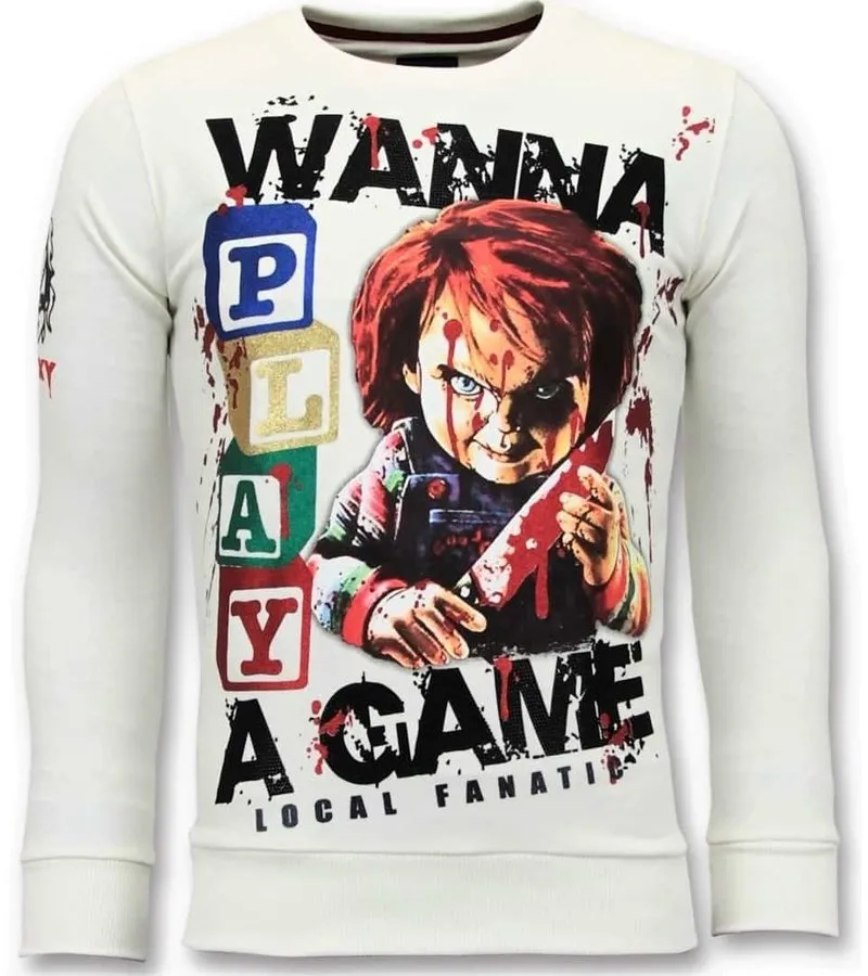 ES EXCLUSIVO DE LOS HOMBRES  CHUCKY CHILDS PLAY  BLANCO