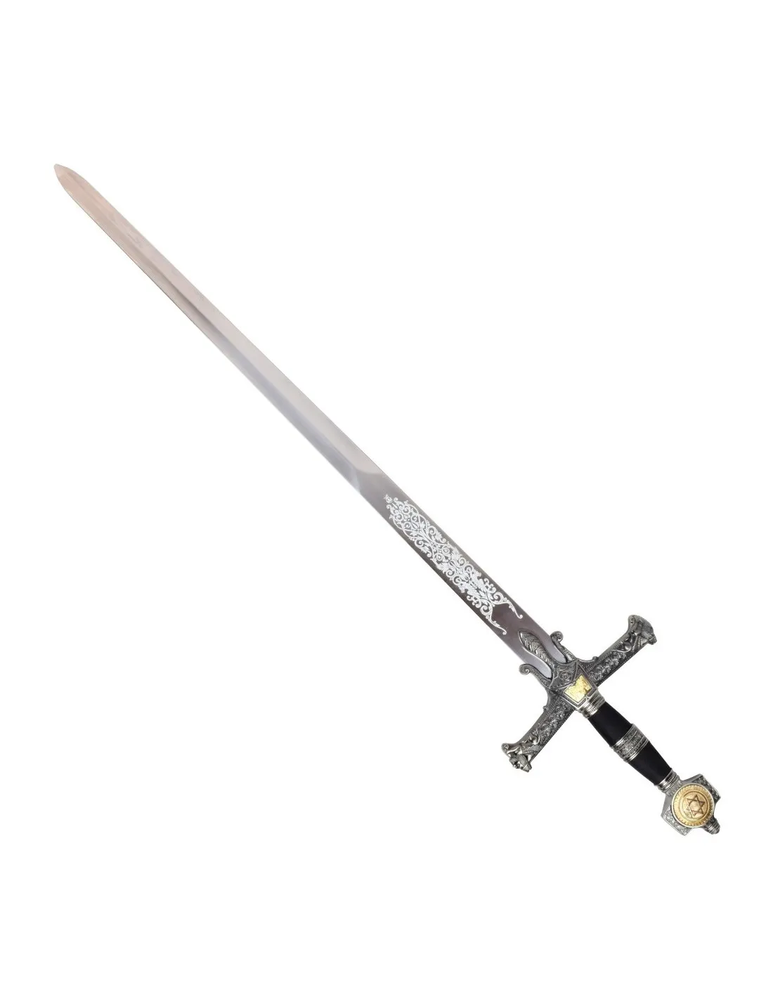 Espada decorativa Rey Salomón, con vaina (123 cm.)