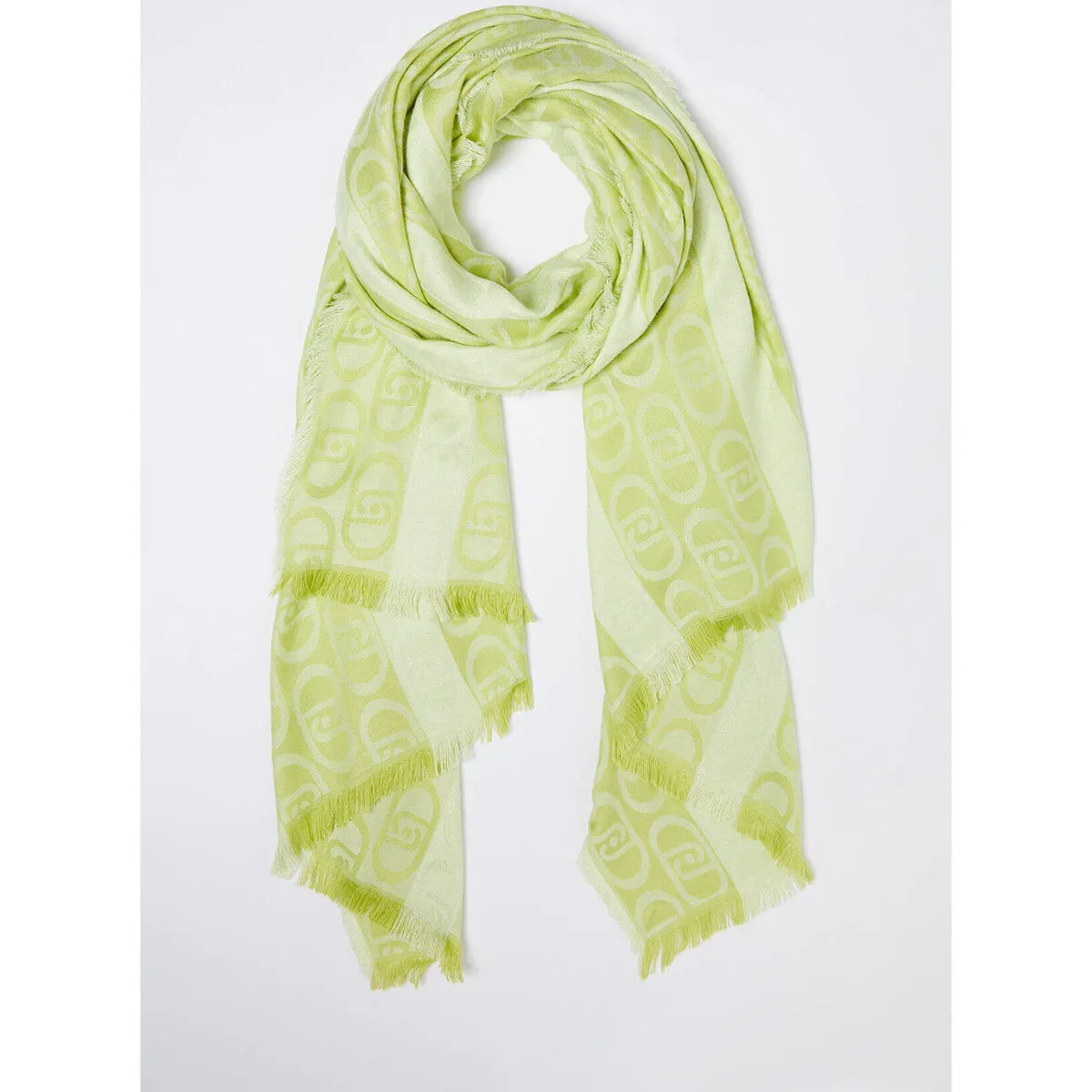 Estola con monograma de jacquard