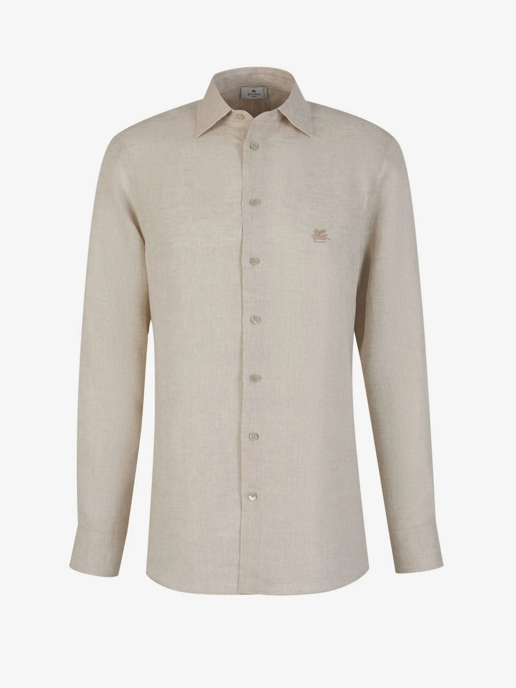 Etro Camisa Lino Logo