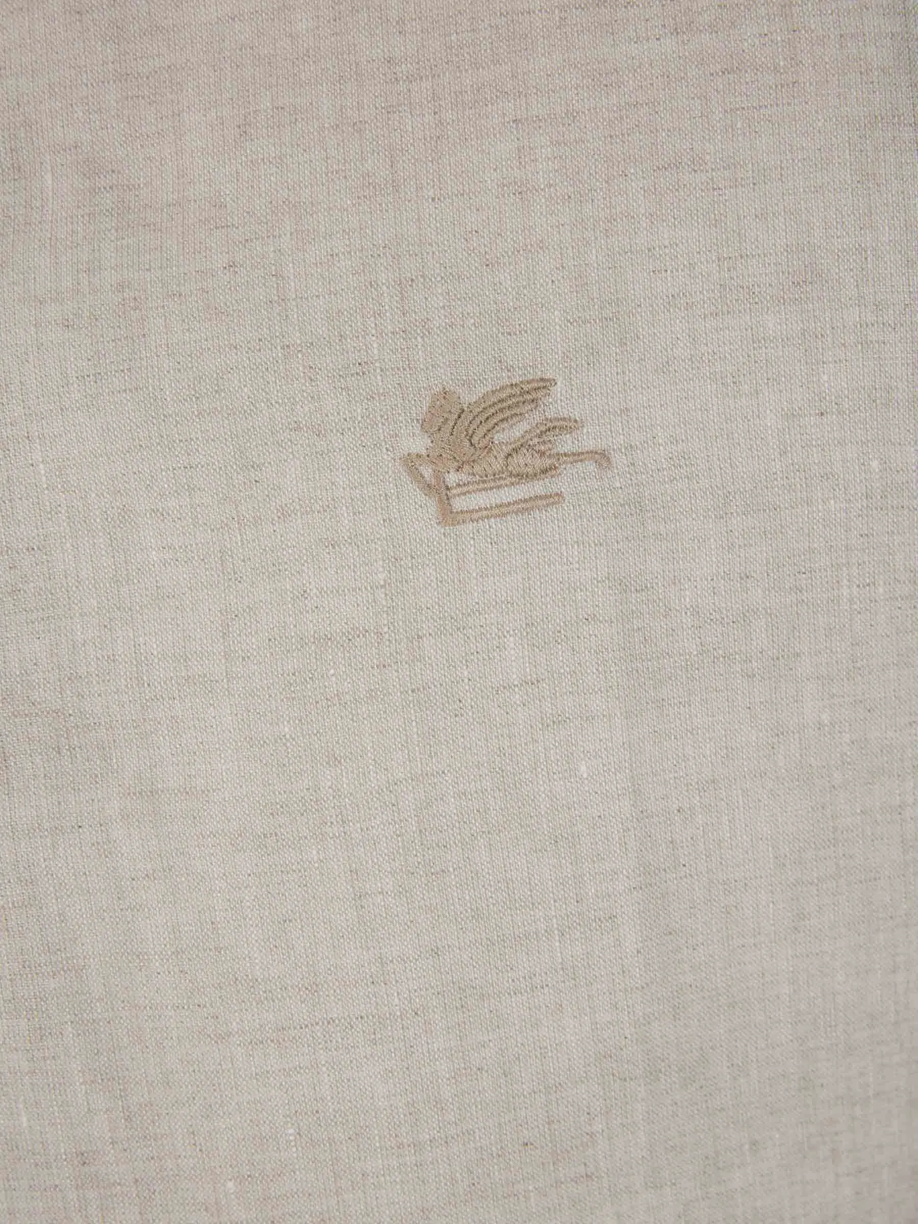 Etro Camisa Lino Logo