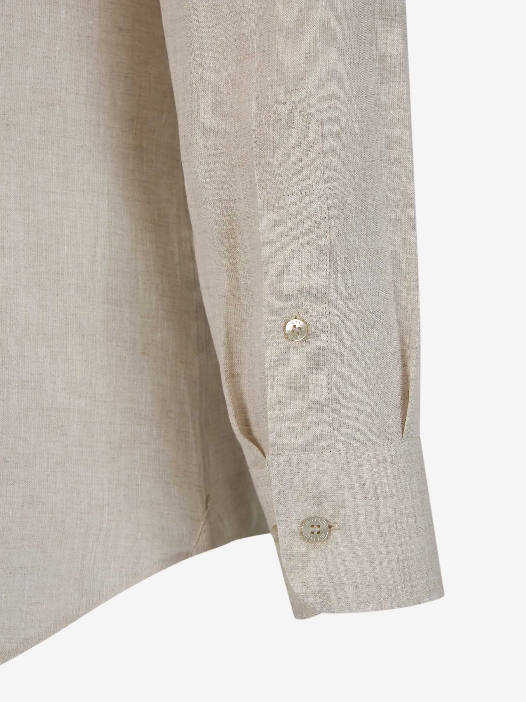 Etro Camisa Lino Logo