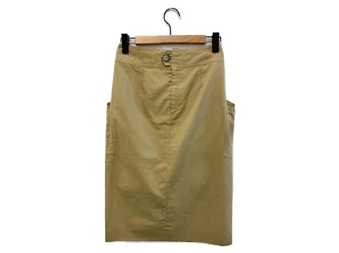 ****Falda ISABEL MARANT Algodón Lino Camello 