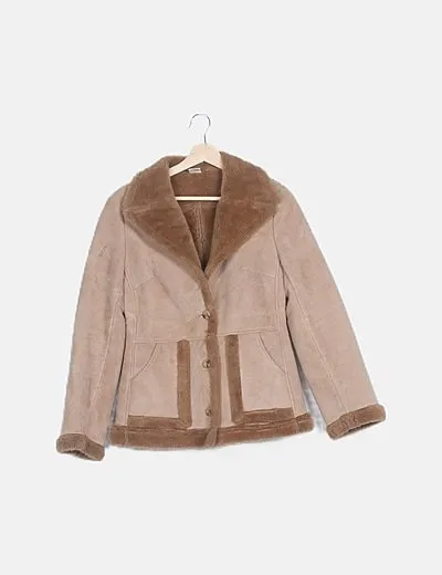 Forma Cazadora beige interior pelo sintético