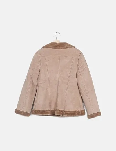 Forma Cazadora beige interior pelo sintético