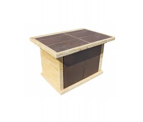 Framusa Mesa Auxiliar Barbacoa Bargaret Zinc Ocre