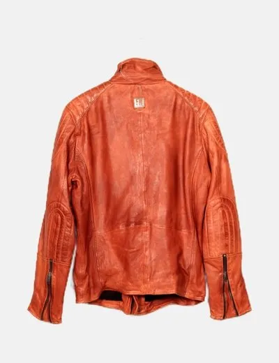 FREAKY NATION Chaqueta biker marrón