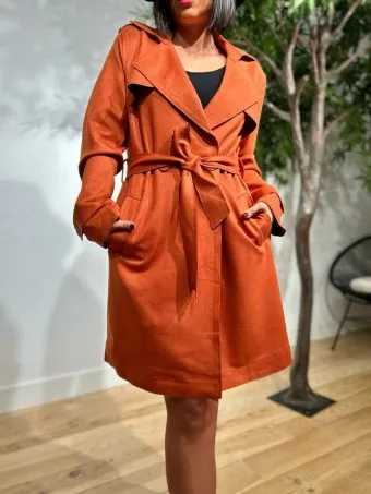Gabardina Corta MATCHSTIC Terracota