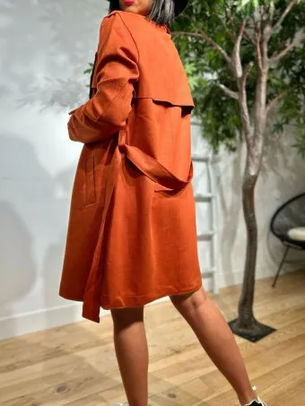 Gabardina Corta MATCHSTIC Terracota