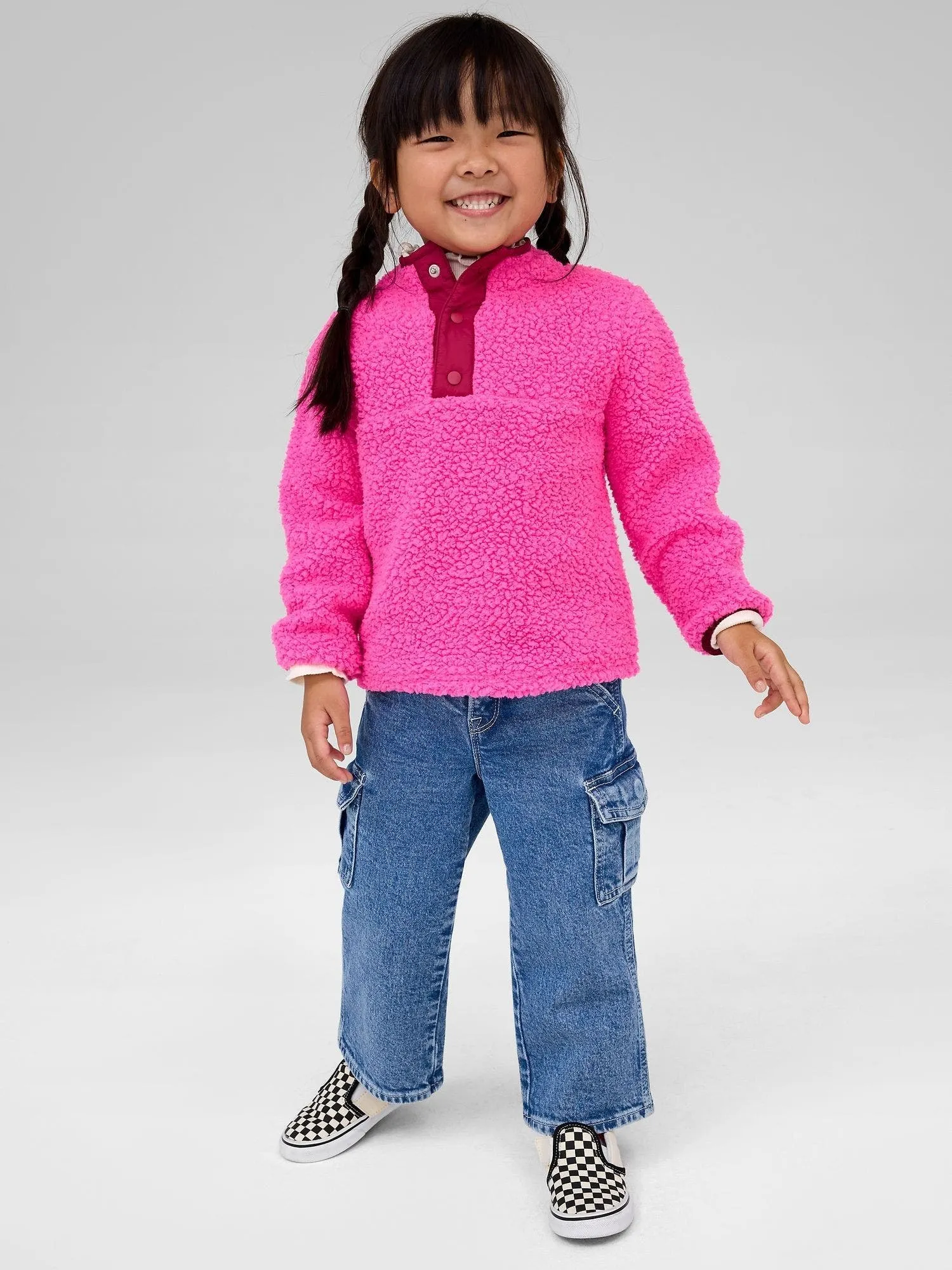 GAP Polar GAP Sherpa Con Cuarto Cierre Toddler Niña