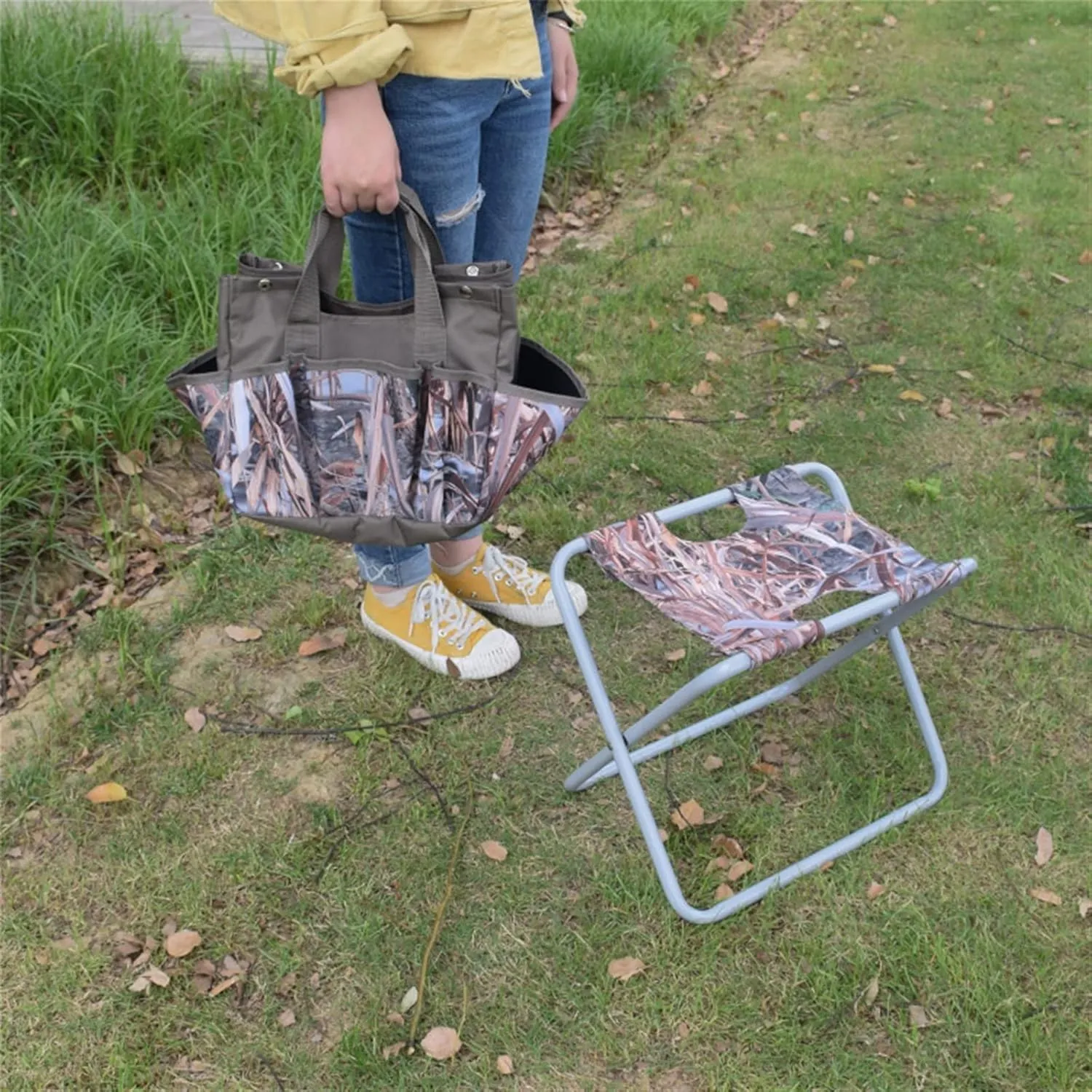 GBNYTT Silla de pesca plegable 2 en 1  silla de pesca  mochila de pesca  taburete cómodo y resistente al desgaste para equipos d