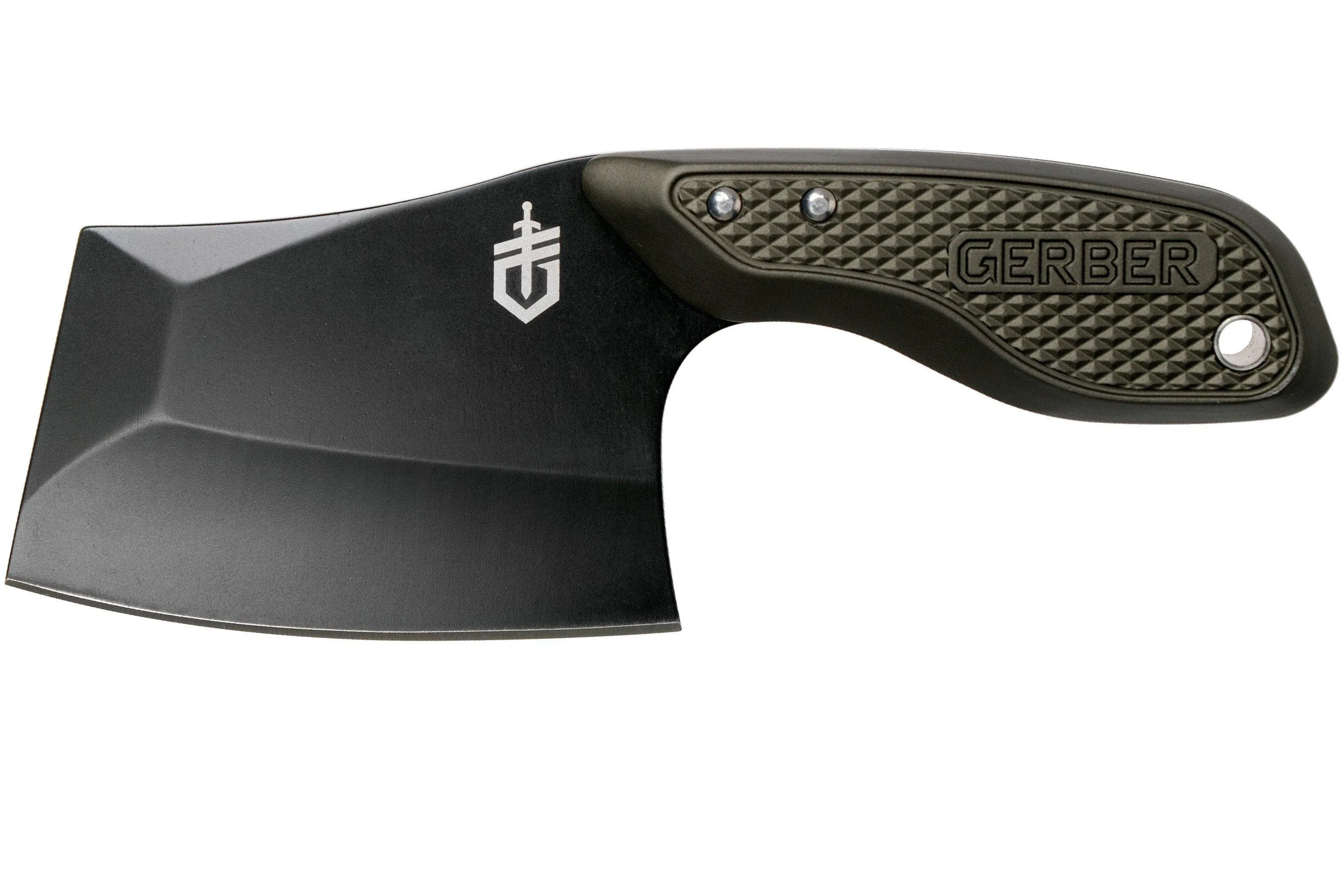 GERBER TRITIP MINI CLEAVER GREEN BLACK 31003728 CUCHILLO FIJO