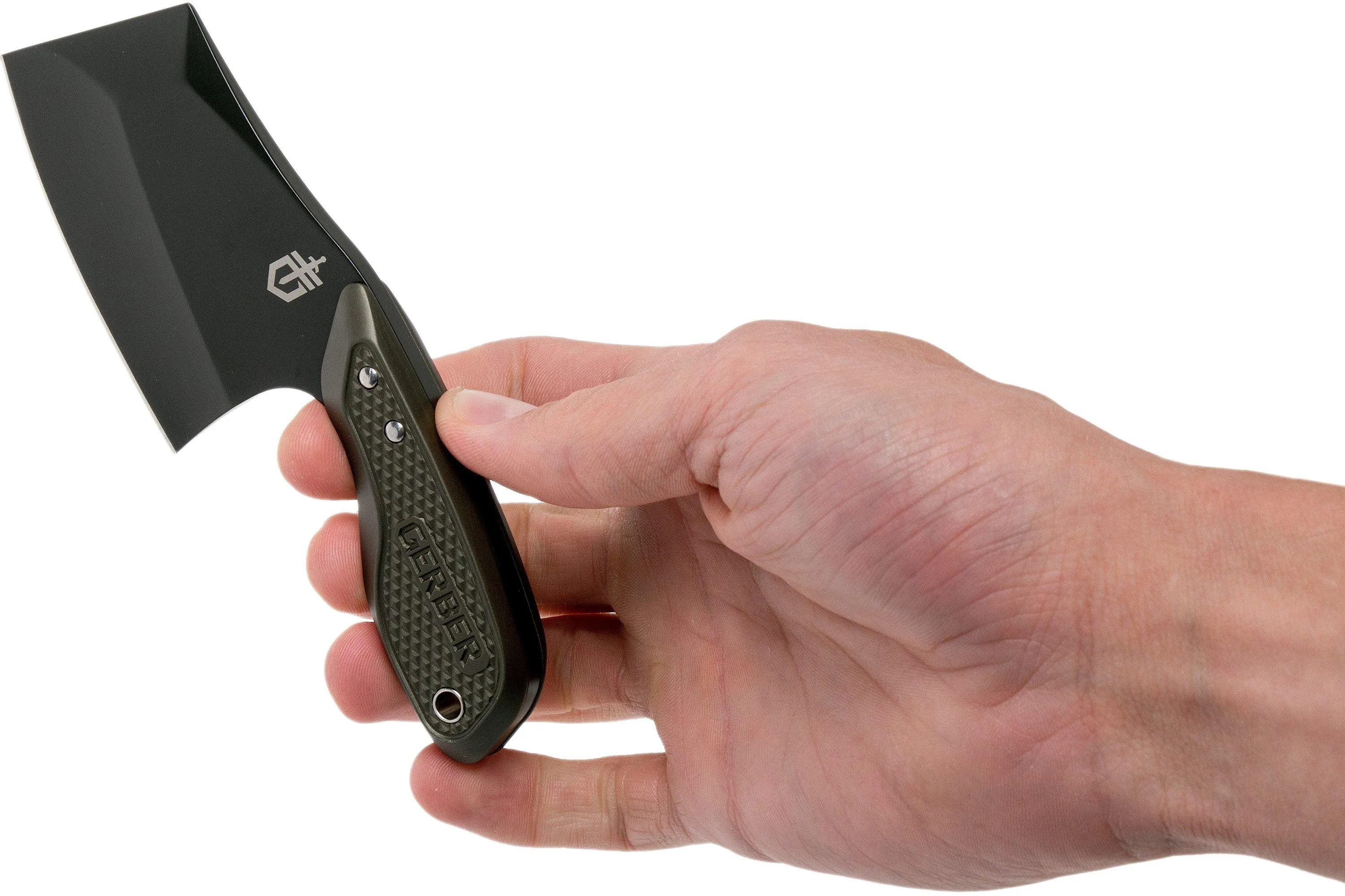 GERBER TRITIP MINI CLEAVER GREEN BLACK 31003728 CUCHILLO FIJO