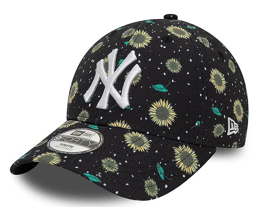 GORRA CON VISERA NEW ERA 9FO CHYT FLORAL AOP BRANDED CHILD  BLACK/WHITE  KID´S