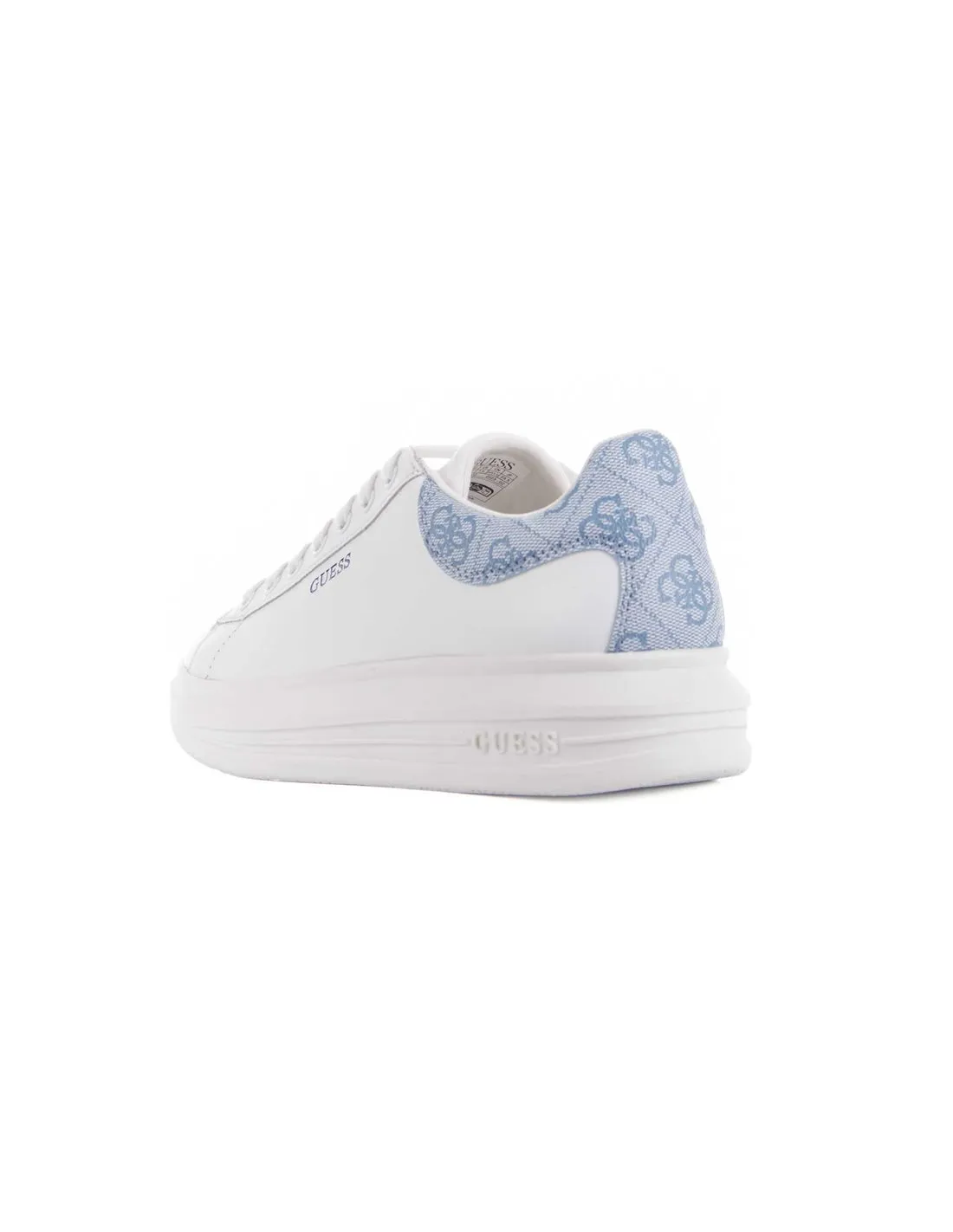 GUESS  ZAPATILLAS BLANCO Y AZUL FL7VIBLEA12 MUJER
