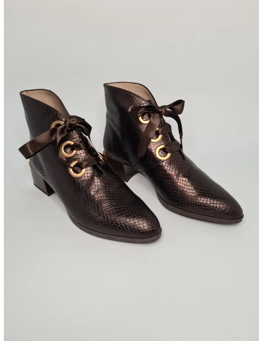 Hispanitas botines  mujer Bronce HI00715