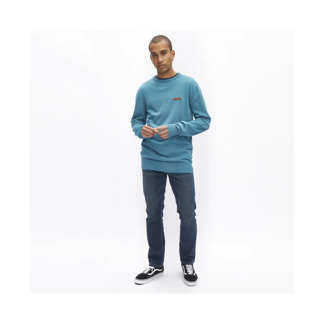 JERSEI PUNTO HYDROPONIC HOMBRE CUELLO REDONDO CLáSICO BILOXI JADE REF. KN00103 AZUL