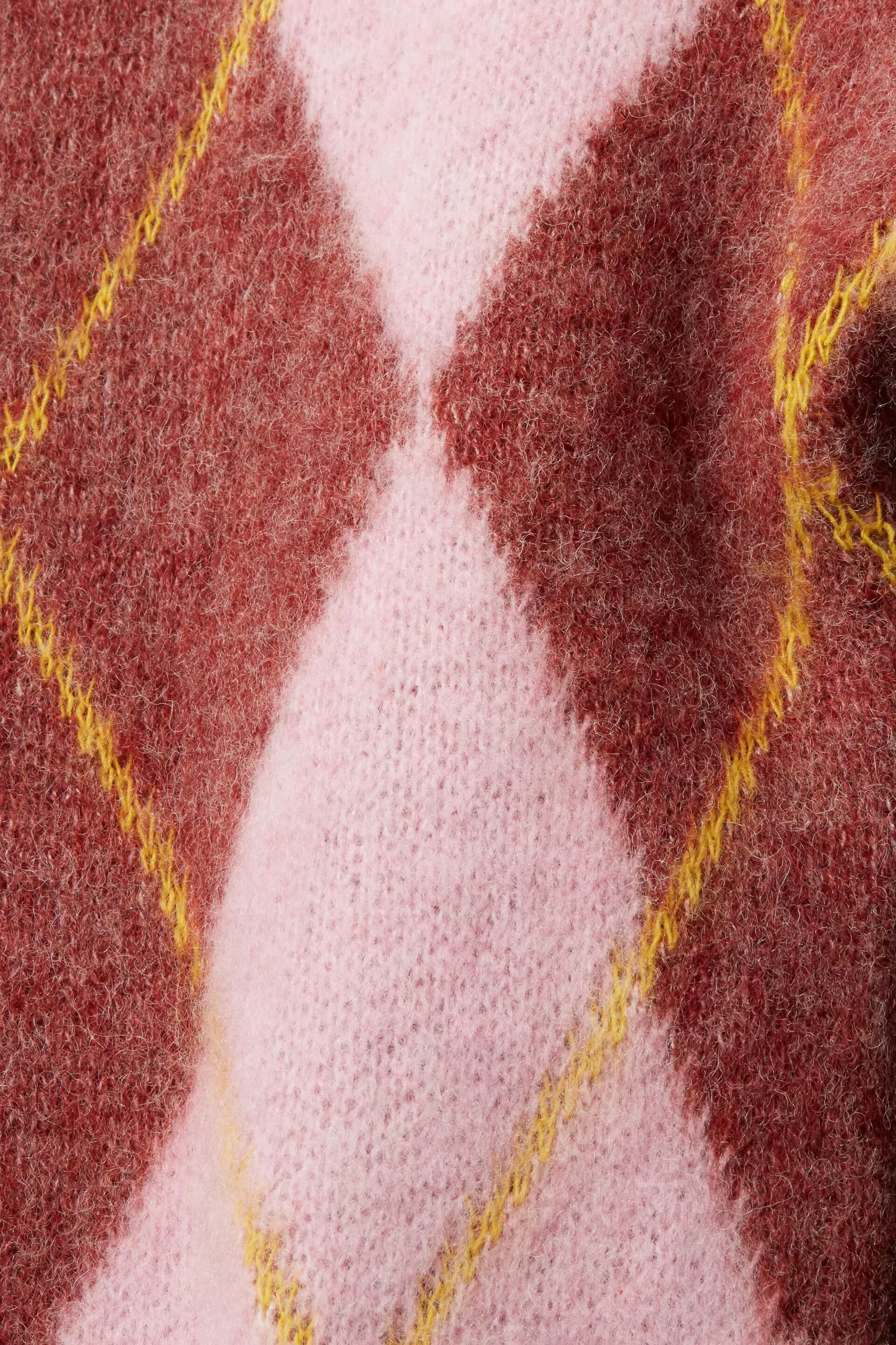 Jersey con diseño de rombos Argyle en mezcla de lana