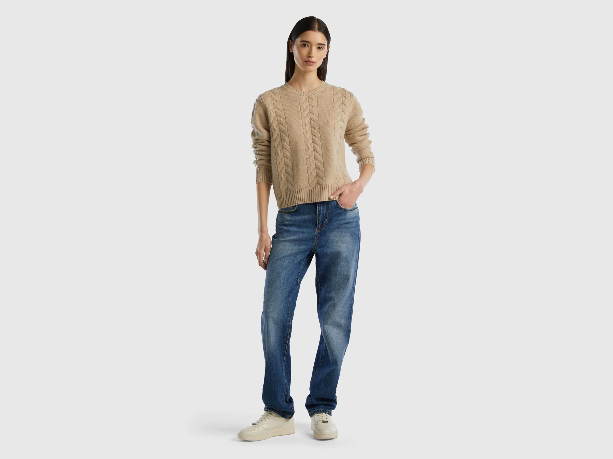 Jersey de ochos de 100 % cachemir