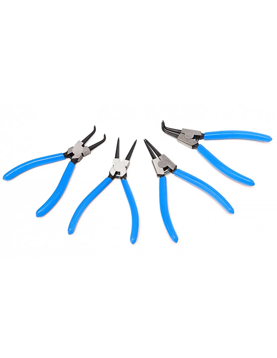 Juego de alicates para circlip y arandelas interiores y exteriores seeger 175mm, 4 piezas