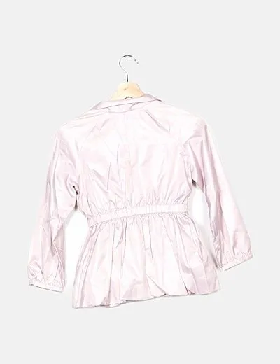 Karpi Chubasquero rosa detalle lazo