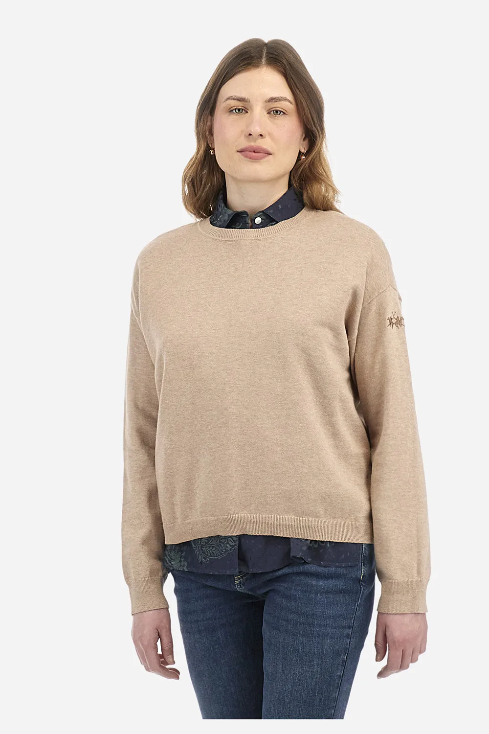 La Martina Jersey Zenda Champagne Melange
