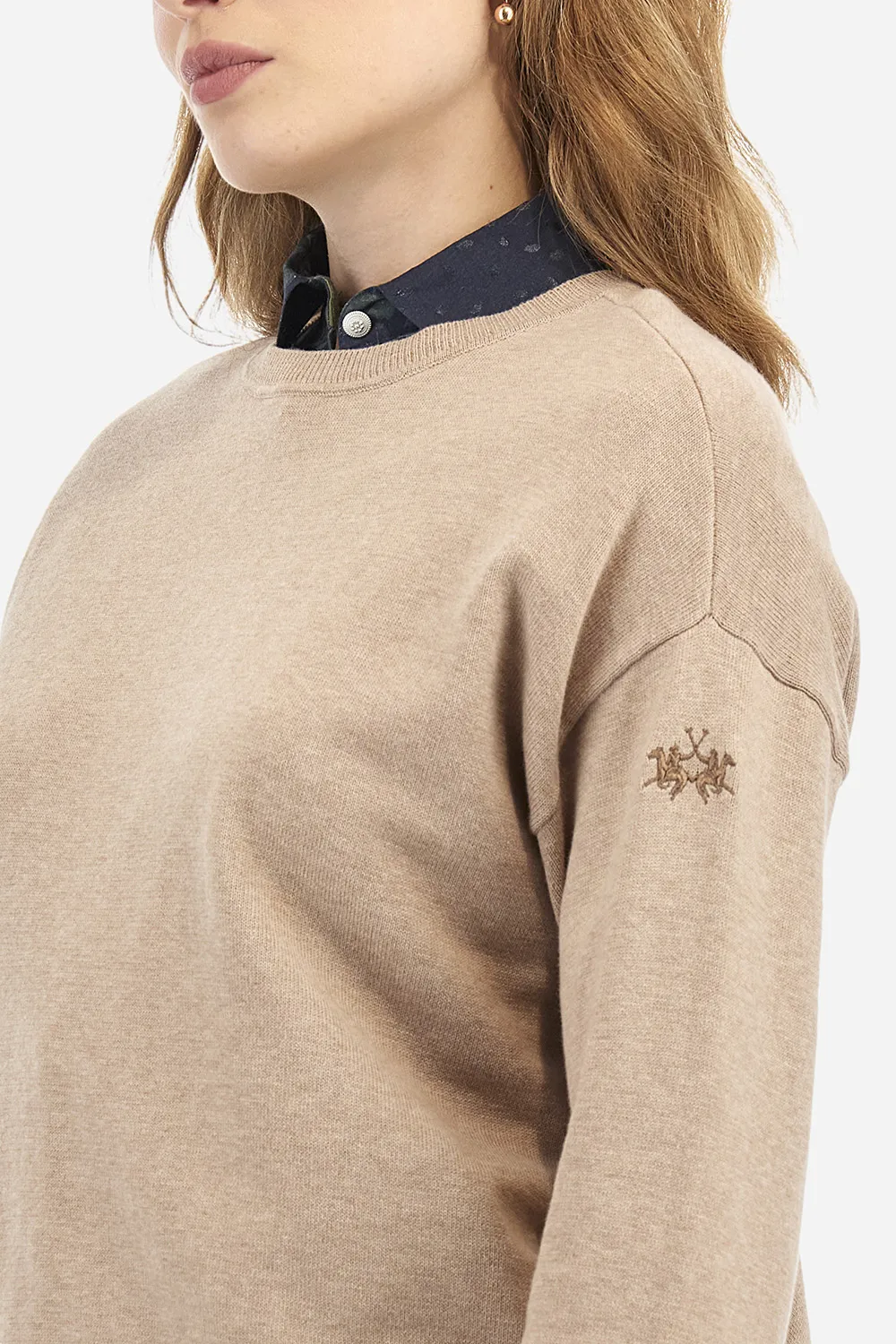 La Martina Jersey Zenda Champagne Melange
