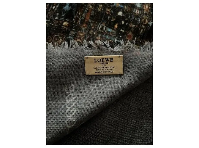 Loewe Pañuelos Gris antracita 