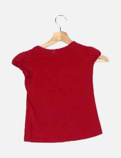 Mayoral Camiseta roja detalle lazo